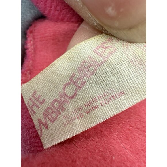 Vintage Knickerbocker Embracebles Pink And Blue Hugging Hippos Stuffed Animal - Picture 7 of 8